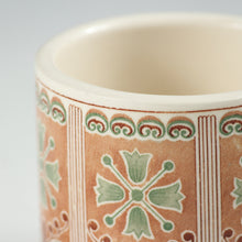 将图片加载到图库查看器,昭和レトロ 釉下彩のおしゃれなスズラン文 カップ&ソーサー 1客 スタッキング可 昭和40年代頃 / 北欧デザイン 色印判 箱なし dbsy13259-o