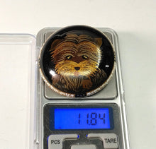 画像をギャラリービューアに読み込む, 名工 川越美和|KAWAGOE Miwa( 石川, 2000年前後) 輪島塗超絶技巧 卵殻象嵌砂子蒔絵 ヨークシャーテリア 犬ブローチ dbsy15124-c