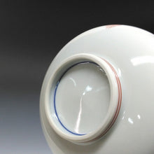 画像をギャラリービューアに読み込む, 名窯 清水焼|Kiyomizu ware( 京都 ) 手描き赤絵 瓔珞文 蓋茶碗 / 湯 汲出1客 dbsy15464-x