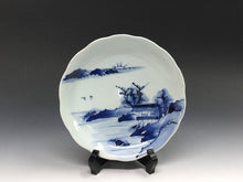 将图片加载到图库查看器,伊万里|IMARI( 佐賀, 江戸時代後期-1830年頃) 染付山水文 六寸深皿/中皿 1枚 dbsy15599-ミ5R5