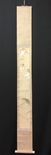 Load image into Gallery viewer, 西井敬岳|NISHII Keigaku(福井/ 1880-1937) 「水温む(枝垂桜に鯉魚)」 柱掛 物故作家掛軸 木箱 春 /普段掛け 縁起物 モダン掛軸 茶道具 /寄付き/待合掛 煎茶道 日本画 花鳥画 JY2238