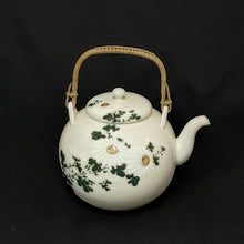 將圖片載入圖庫檢視器 清水焼Kiyomizu ware( 京都 萬珠堂販売, 大正~昭和前期1920年代頃)釉下彩 菊之絵 急須 木箱添 dbsy16391-y