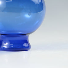 画像をギャラリービューアに読み込む, ヴィンテージ Lauscha Glass 旧東ドイツ・ラウシャ村の丁寧な吹きガラス 鮮やかなブルーの鶴首花生 1950年代頃(a) 箱なし dbsy13373-o