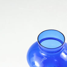 이미지를 갤러리 뷰어에 로드 , ◆◇ヴィンテージ Lauscha Glass 旧東ドイツ・ラウシャ村の丁寧な吹きガラス 異国情緒あふれるブルーの花生 1950年代頃(f) 箱なし dbsy13378-o