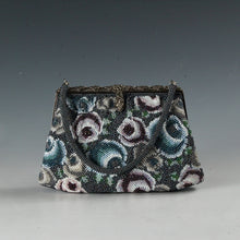 Load image into Gallery viewer, Showa Retro Rose Flower Beaded Bag/Handbag/Opera Bag dbsy11952-f