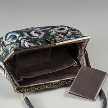 Load image into Gallery viewer, Showa Retro Rose Flower Beaded Bag/Handbag/Opera Bag dbsy11952-f