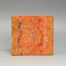 Load image into Gallery viewer, Nishijin Old Fukusa Single Piece Gacha Hitoshikin Famous Brocade Painting Orange/New Tea Utensils Made in Kyoto, Made in Kyoto Japan Urasenke cbsy62