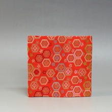Load image into Gallery viewer, Nishijin Old Fukusa Single Piece Gacha Hitoshikin Famous Brocade Print Red/New Tea Utensils Made in Kyoto, Made in Kyoto Japan Urasenke cbsy61