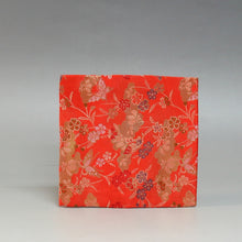 Load image into Gallery viewer, Nishijin Old Fukusa Single Piece Gacha Hitoshikin Famous Brocade Print Red/New Tea Utensils Made in Kyoto, Made in Kyoto Japan Urasenke cbsy61