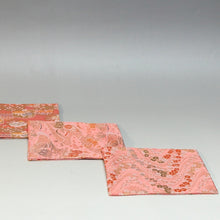 Load image into Gallery viewer, Nishijin Old Fukusa Single Piece Gacha Hitoshikin Famous Brocade Print Pink/New Tea Utensils Made in Kyoto, Made in Kyoto Urasenke cbsy63