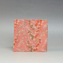 Load image into Gallery viewer, Nishijin Old Fukusa Single Piece Gacha Hitoshikin Famous Brocade Print Pink/New Tea Utensils Made in Kyoto, Made in Kyoto Urasenke cbsy63