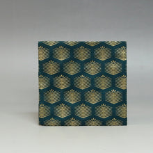 Load image into Gallery viewer, Nishijin Old Fukusa One-Piece Gacha Hitoshikin Specialty Gold Brocade Print Dark Color/Made in Kyoto Japan Urasenke cbsy59