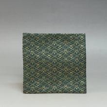 Load image into Gallery viewer, Nishijin Old Fukusa One-Piece Gacha Hitoshikin Specialty Gold Brocade Print Dark Color/Made in Kyoto Japan Urasenke cbsy59