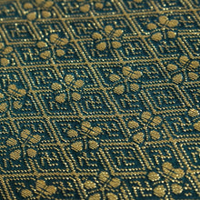 Load image into Gallery viewer, Nishijin Old Fukusa One-Piece Gacha Hitoshikin Specialty Gold Brocade Print Dark Color/Made in Kyoto Japan Urasenke cbsy59