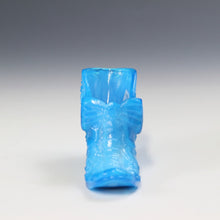 将图片加载到图库查看器,アメリカヴィンテージ BOYD|ボイド社(USA,1978-80年代) ブルーマーブルデイジーボタン アートガラス リボンシューズ 女の子を素敵な処へ運ぶラッキーアイテム dbsy15908-9