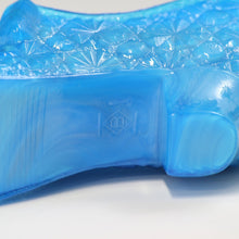 将图片加载到图库查看器,アメリカヴィンテージ BOYD|ボイド社(USA,1978-80年代) ブルーマーブルデイジーボタン アートガラス リボンシューズ 女の子を素敵な処へ運ぶラッキーアイテム dbsy15908-9