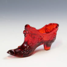 将图片加载到图库查看器,アメリカヴィンテージ FENTON|フェントン(USA,1950-70年代) スカーレットキャベツローズ アートガラス キャットシューズ 女の子を素敵な処へ運ぶラッキーアイテム dbsy15897-9
