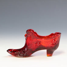 将图片加载到图库查看器,アメリカヴィンテージ FENTON|フェントン(USA,1950-70年代) スカーレットキャベツローズ アートガラス キャットシューズ 女の子を素敵な処へ運ぶラッキーアイテム dbsy15897-9