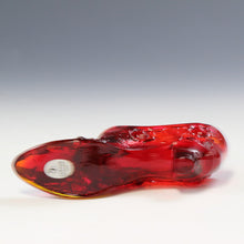 将图片加载到图库查看器,アメリカヴィンテージ FENTON|フェントン(USA,1950-70年代) スカーレットキャベツローズ アートガラス キャットシューズ 女の子を素敵な処へ運ぶラッキーアイテム dbsy15897-9