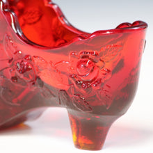 将图片加载到图库查看器,アメリカヴィンテージ FENTON|フェントン(USA,1950-70年代) スカーレットキャベツローズ アートガラス キャットシューズ 女の子を素敵な処へ運ぶラッキーアイテム dbsy15897-9