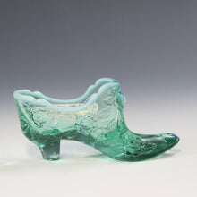 将图片加载到图库查看器,アメリカヴィンテージ FENTON|フェントン(USA,1950-70年代) ミントグリーンキャベツローズ オパールセント アートガラス キャットシューズ 女の子を素敵な処へ運ぶラッキーアイテム dbsy15899-9