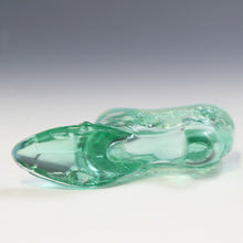 将图片加载到图库查看器,アメリカヴィンテージ FENTON|フェントン(USA,1950-70年代) ミントグリーンキャベツローズ オパールセント アートガラス キャットシューズ 女の子を素敵な処へ運ぶラッキーアイテム dbsy15899-9