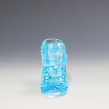 将图片加载到图库查看器,アメリカヴィンテージ FENTON|フェントン(USA,1950-70年代) スカイブルーボブネイル オパールセント アートガラス キャットシューズ 女の子を素敵な処へ運ぶラッキーアイテム dbsy15894-9