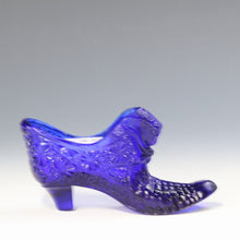 将图片加载到图库查看器,アメリカヴィンテージ FENTON|フェントン(USA,1950-70年代) ウルトラマリンブルーデイジーボタン アートガラス キャットシューズ dbsy15885-9