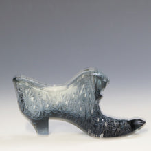 Load image into Gallery viewer, アメリカヴィンテージ FENTON|フェントン(USA,1950-70年代) スモークデイジーボタン アートガラス キャットシューズ 女の子を素敵な処へ運ぶラッキーアイテム dbsy15887-9