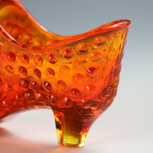 将图片加载到图库查看器,アメリカヴィンテージ FENTON|フェントン(USA,1950-70年代) オレンジボブネイル アートガラス キャットシューズ(a) 女の子を素敵な処へ運ぶラッキーアイテム dbsy15890-9