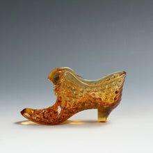 将图片加载到图库查看器,アメリカヴィンテージ FENTON|フェントン(USA,1950-70年代) アンバーボブネイル アートガラス キャットシューズ 女の子を素敵な処へ運ぶラッキーアイテム dbsy15892-9