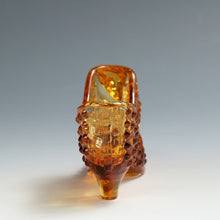 将图片加载到图库查看器,アメリカヴィンテージ FENTON|フェントン(USA,1950-70年代) アンバーボブネイル アートガラス キャットシューズ 女の子を素敵な処へ運ぶラッキーアイテム dbsy15892-9