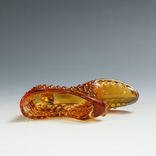 将图片加载到图库查看器,アメリカヴィンテージ FENTON|フェントン(USA,1950-70年代) アンバーボブネイル アートガラス キャットシューズ 女の子を素敵な処へ運ぶラッキーアイテム dbsy15892-9