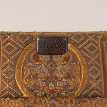 画像をギャラリービューアに読み込む, 時代 相良刺繍 青海波唐船文 金工金具付き紙入れ 明治期(1900年)頃 財布,服紗挟み,懐紙入れにも ◇◆古美術 骨董 工芸 染織 アンティークファブリックアート, 伝統工芸 民藝 古道具 超絶技巧 dby11112-c