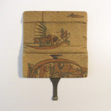 画像をギャラリービューアに読み込む, 時代 相良刺繍 青海波唐船文 金工金具付き紙入れ 明治期(1900年)頃 財布,服紗挟み,懐紙入れにも ◇◆古美術 骨董 工芸 染織 アンティークファブリックアート, 伝統工芸 民藝 古道具 超絶技巧 dby11112-c