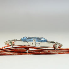 Load image into Gallery viewer, 時代物 越後屋三越( 三越百貨店前身/ 1872(明治5)‐1893(明治26)年) 大粒ラインストーン製 帯留 当時の希少なメーカー共箱 dbsy13030-p