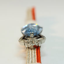 Load image into Gallery viewer, 時代物 越後屋三越( 三越百貨店前身/ 1872(明治5)‐1893(明治26)年) 大粒ラインストーン製 帯留 当時の希少なメーカー共箱 dbsy13030-p