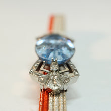 Load image into Gallery viewer, 時代物 越後屋三越( 三越百貨店前身/ 1872(明治5)‐1893(明治26)年) 大粒ラインストーン製 帯留 当時の希少なメーカー共箱 dbsy13030-p