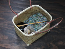 Load image into Gallery viewer, First tea ceremony set 4-piece wrapping cloth with basket s3-o