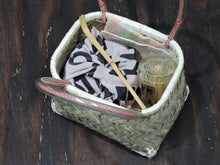 Load image into Gallery viewer, First Tea Ceremony Small Tool Box Set, 5 Pieces, Furusa, Wrap, Basket Included, S6-O