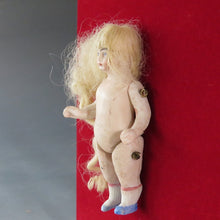 Load image into Gallery viewer, Antique mignonette French girl in blue socks dbsfy10002-e