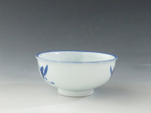 Load image into Gallery viewer, Heian Manjudo Kiyomizu ware, dyed, orchid picture, 5 guests, also for pouring matcha dbsy10084-R
