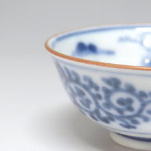 Load image into Gallery viewer, Daishoji Imari (1910, late Meiji period, Ishikawa Prefecture) Sometsuke octopus arabesque landscape Eiraku hand gold brocade peony pattern Cup Tea cup 1 person (B) dbsy6539-R