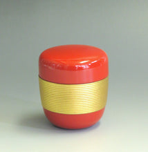 Load image into Gallery viewer, First tea ceremony set, 5 pieces, complete with tea bowls, wrapping cloth, basket included, s9-o