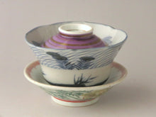 画像をギャラリービューアに読み込む, 伊万里 秋草染付見立て蓋椀(A) bs35-k