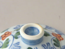 画像をギャラリービューアに読み込む, 伊万里 秋草染付見立て蓋椀(E) bs39-k