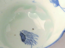 画像をギャラリービューアに読み込む, 伊万里 秋草染付見立て蓋椀(G) bs41-k