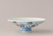 画像をギャラリービューアに読み込む, 伊万里 秋草染付見立て蓋椀(G) bs41-k