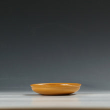 이미지를 갤러리 뷰어에 로드 , 時代もの 出雲布志名焼｜Hujina ware(島根, 1860年代) 黄釉 深豆皿 1枚 時代(慶應2年)木箱添 dbsy16292-s7-ミ7
