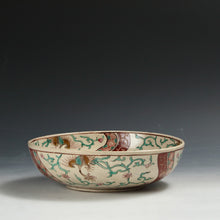 이미지를 갤러리 뷰어에 로드 , 時代もの 西浦焼｜Nishiura ware( 山口県防府市西浦, 明治(1800年代後期)頃) 赤絵 麒麟 大鉢 希少な大作 木箱添 dbsy15064-d
